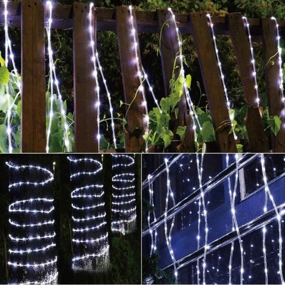 50ft 360 Led Rope Lights Outdoor Connectable And Flexible Tube Light With 8 Mode